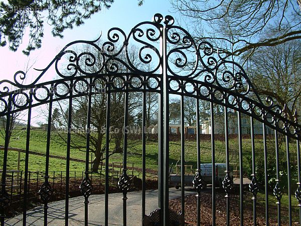 Wrought Iron Gate,Scrolls,Somerset,Devon